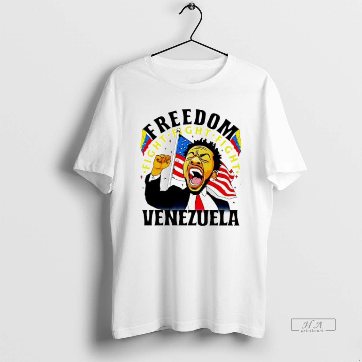 Official Dariusz Matecki Freedom Fight Fight Fight Justice For Venezuela Flag Graphic