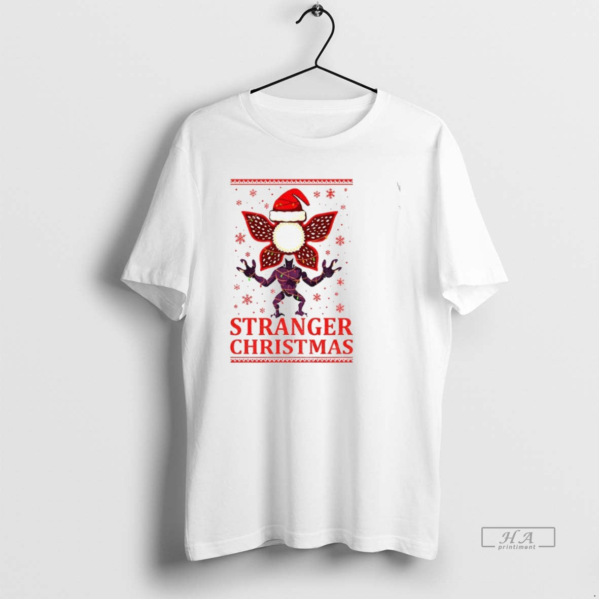 Official Demogorgon Stranger Things Upside Down Xmas Merry Christmas