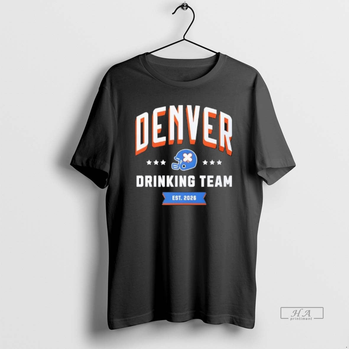 Official Denver Broncos Drinking Team St Patricks Day Helmet Logo Est 2026