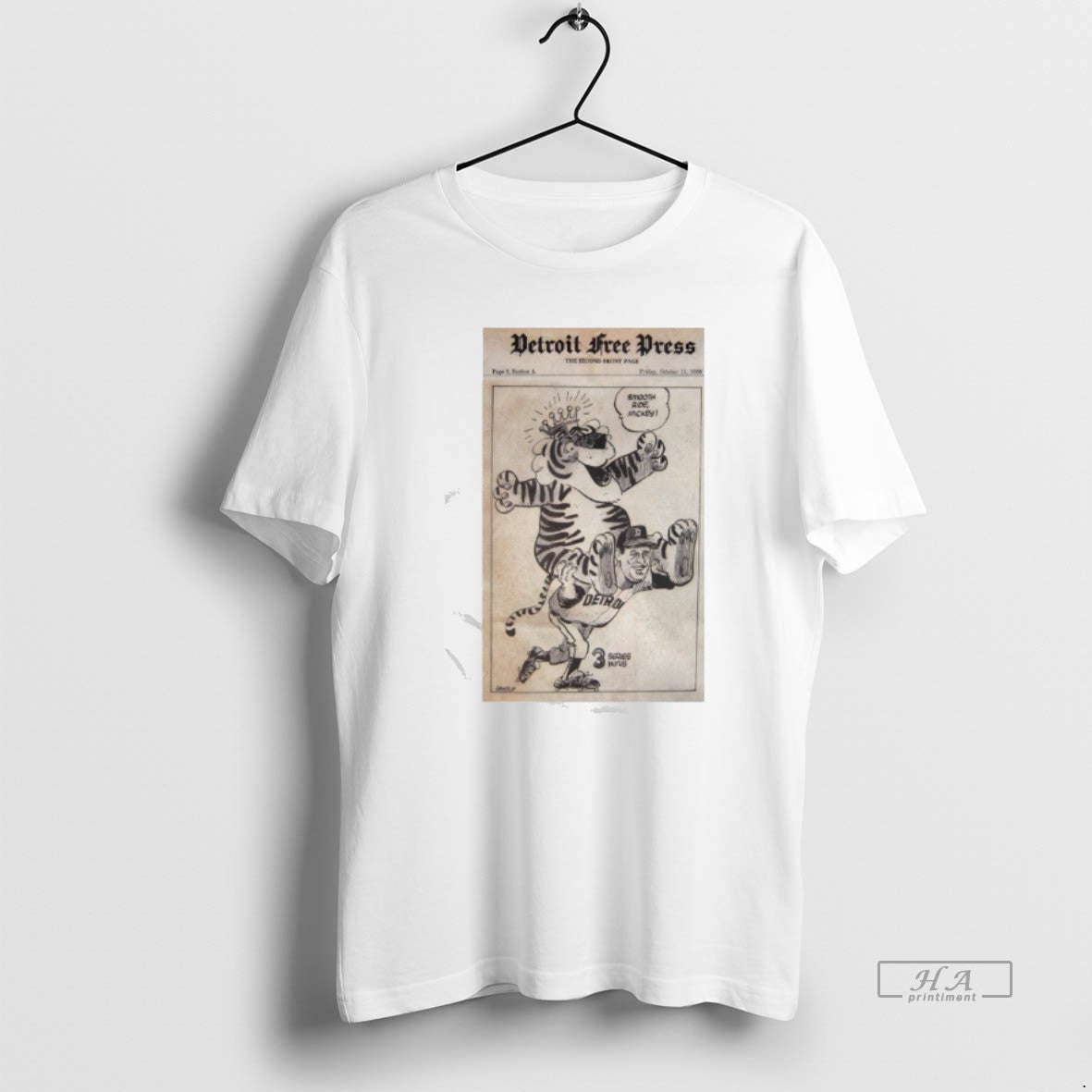 Official Detroit Free Press Detroit Tigers World Series Victory Mickey Lolich