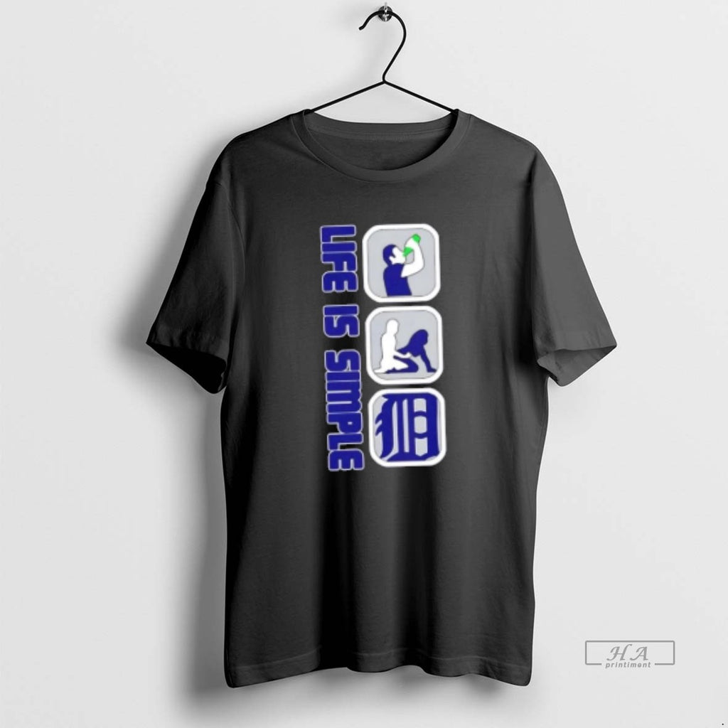 Official Detroit Tigers Baseball Life Is Simple