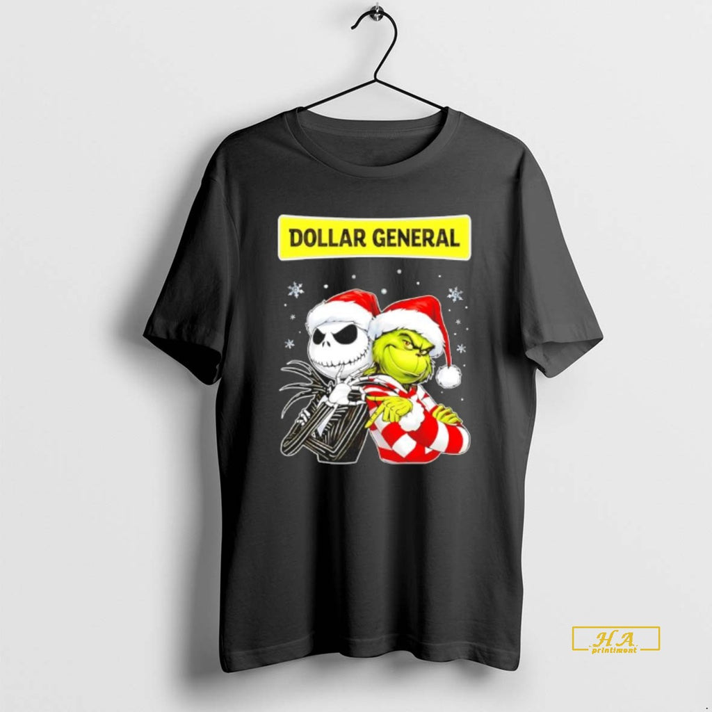 Official Dollar General X Jack Skellington And Grinch Six Seven Merry Christmas