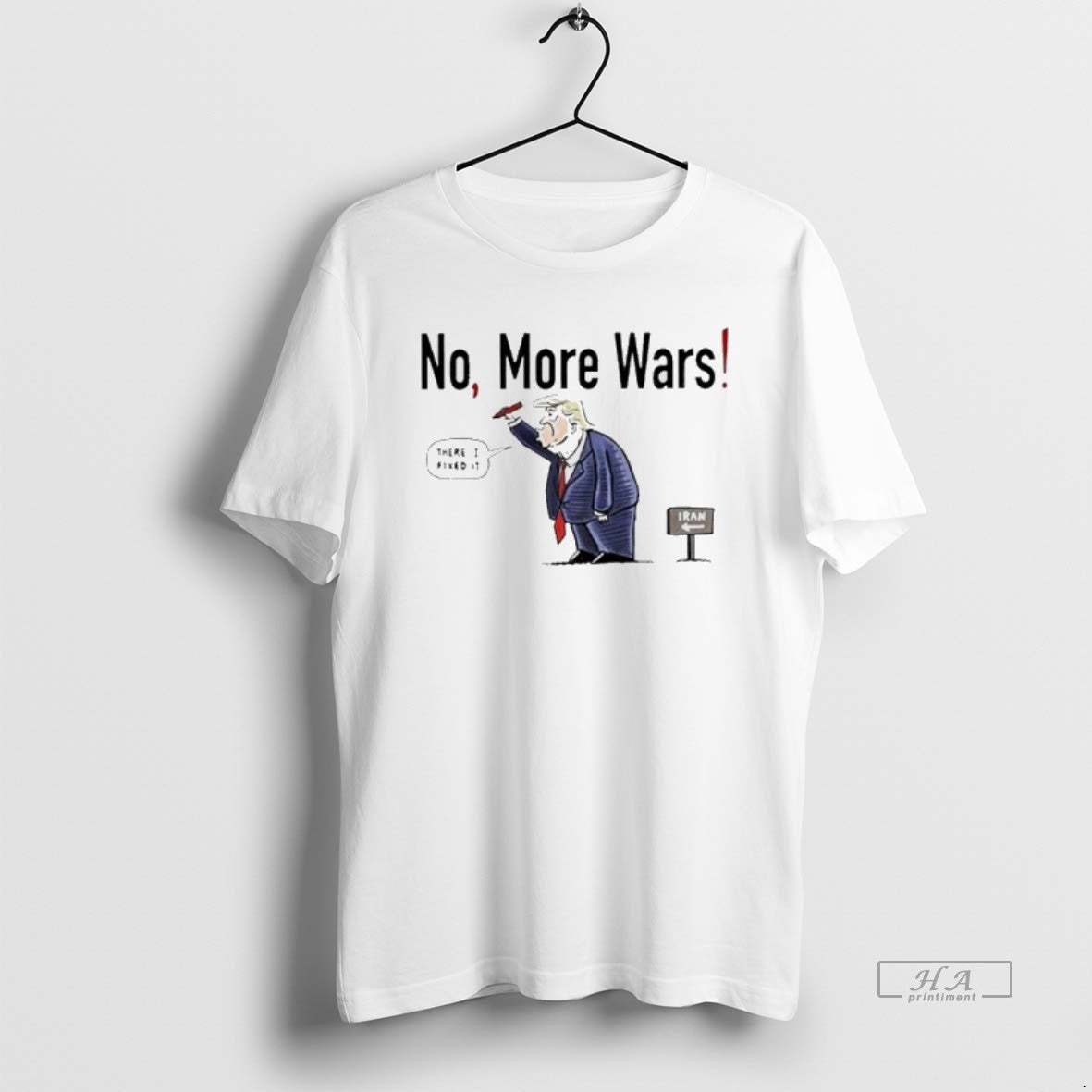 Official Donald Trump No More Wars Iran Meme