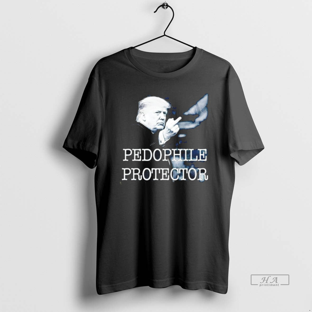 Official Donald Trump Middle Finger Pedophile Protector Anti Trump Vintage