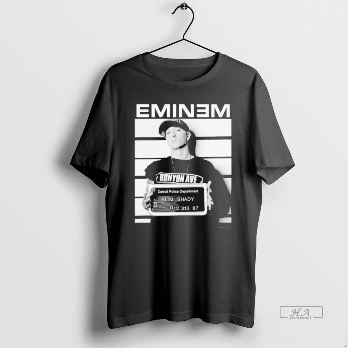 Official Eminem Anger Slim Shady Detroit Police Department Mugshot