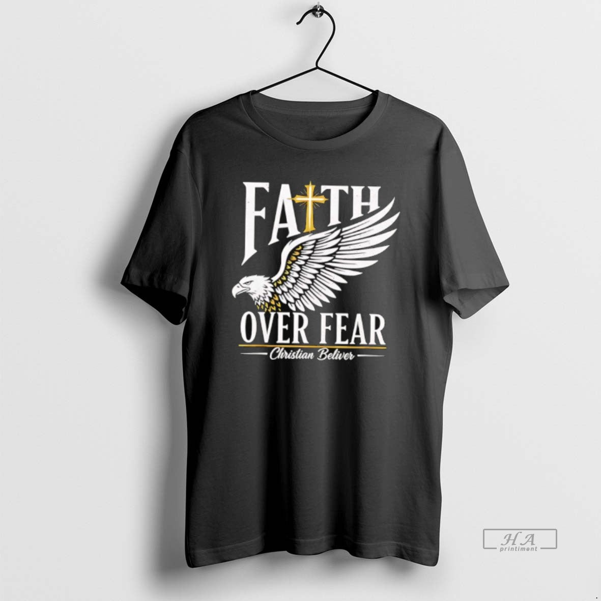 Official Faith Over Fear Christian Believer Inspirational Graphic