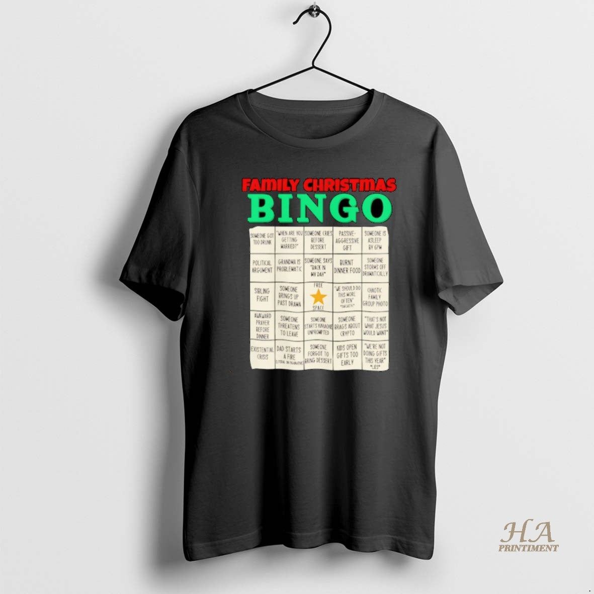 Official Family Christmas Bingo Free Space Christmas Ornaments