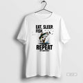 Official Fishing Eat Sleep Fish Repeat Funny