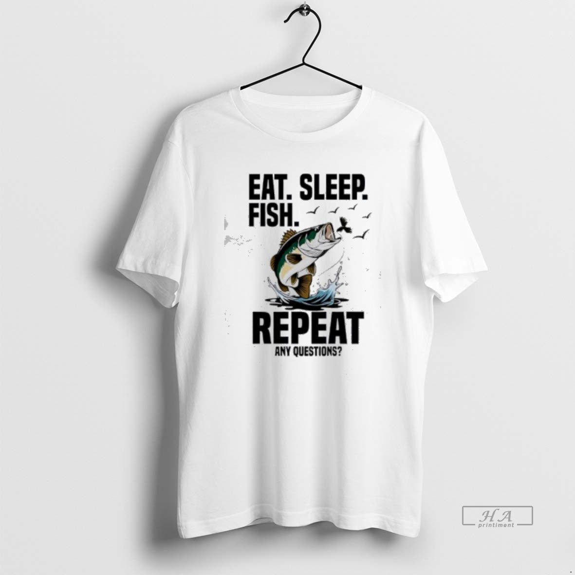 Official Fishing Eat Sleep Fish Repeat Funny