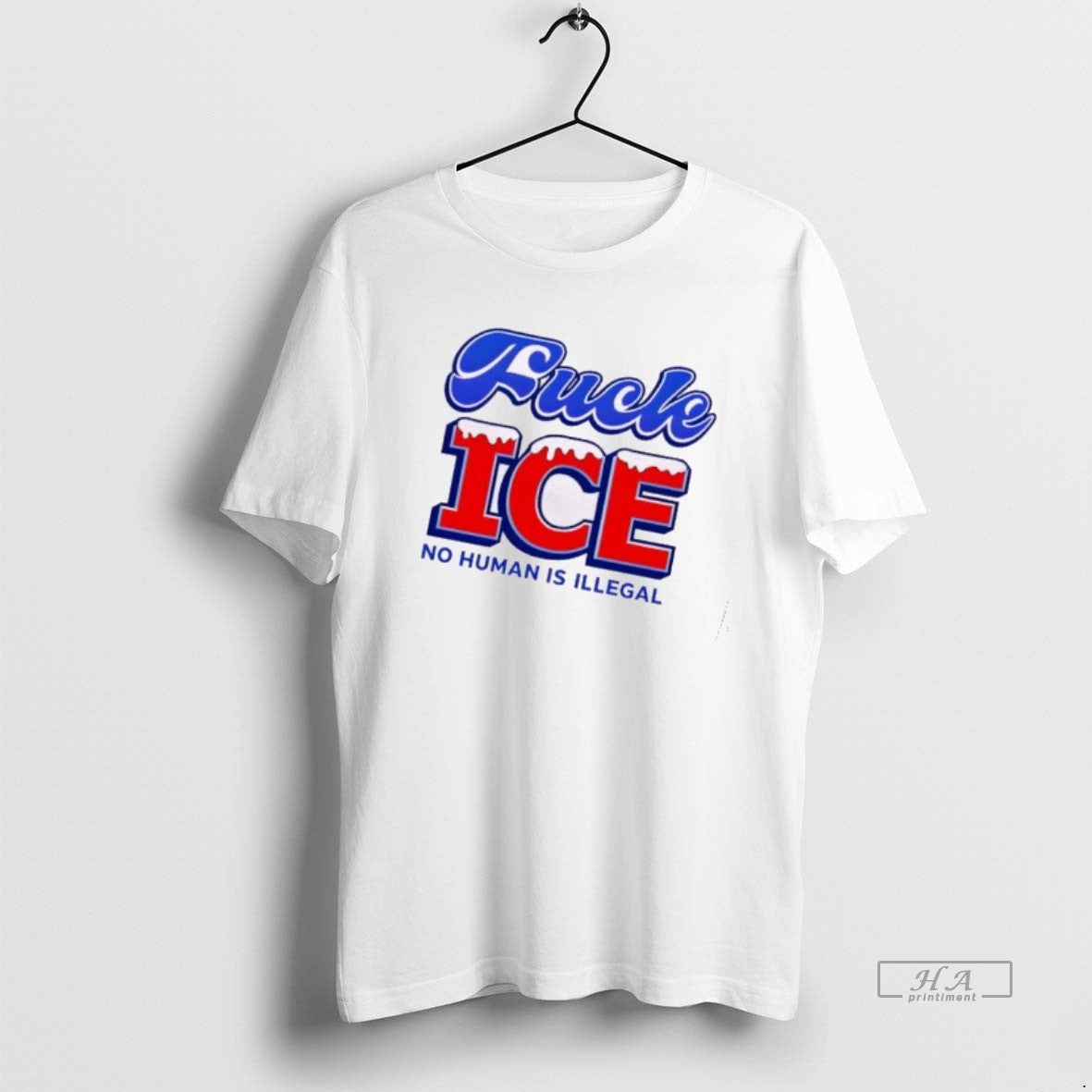 Official Fuck Ice No Human Is Illegal Graphic