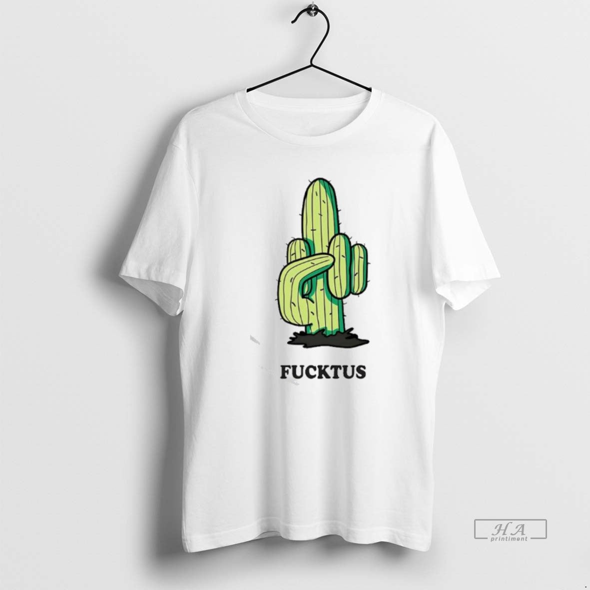 Official Fucktus Cartoon Cactus Graphic