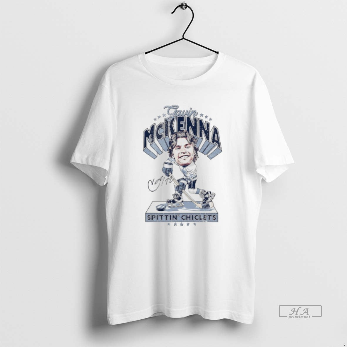 Official Gavin Mckenna Penn State Hockey X Spittin Chiclets Signature