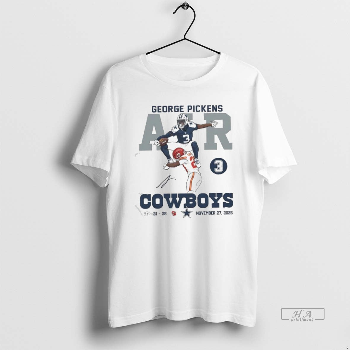 Official George Pickens Cowboys Signature Graphic