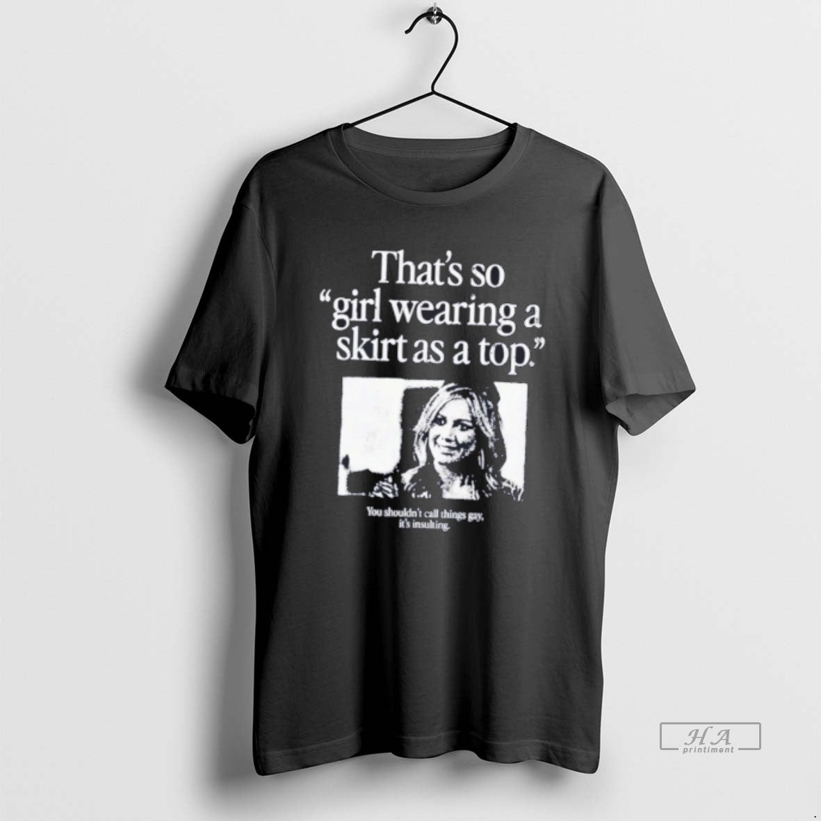 Official Girl Wearing A Skirt As A Top Tee