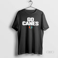 Official Go Canes Miami Hurricanes Orange Green Logo