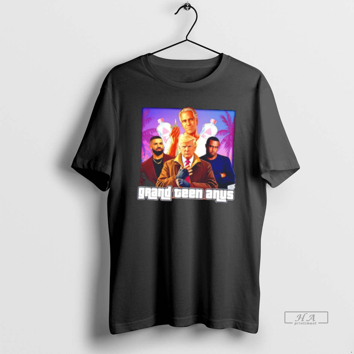 Official Grand Teen Anus Trump Epstein Diddy Gta Tee