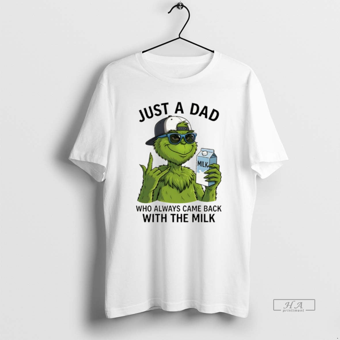 Official Grinch Just A Dad Who Always Came Back With The Milk
