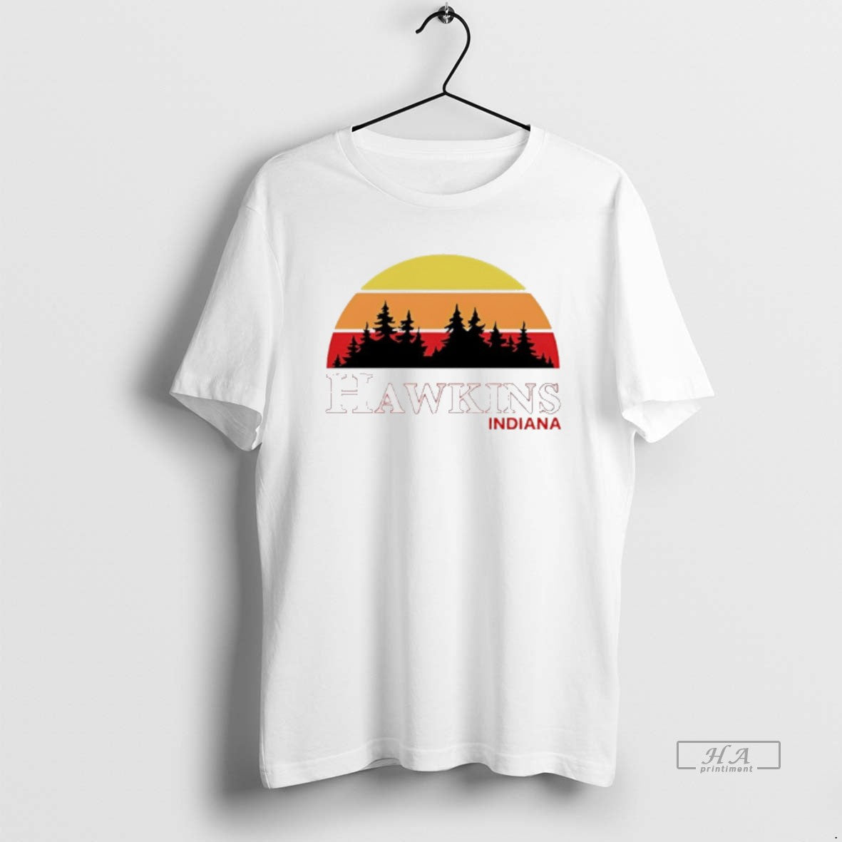 Official Hawkins Indiana Stranger Things Vintage