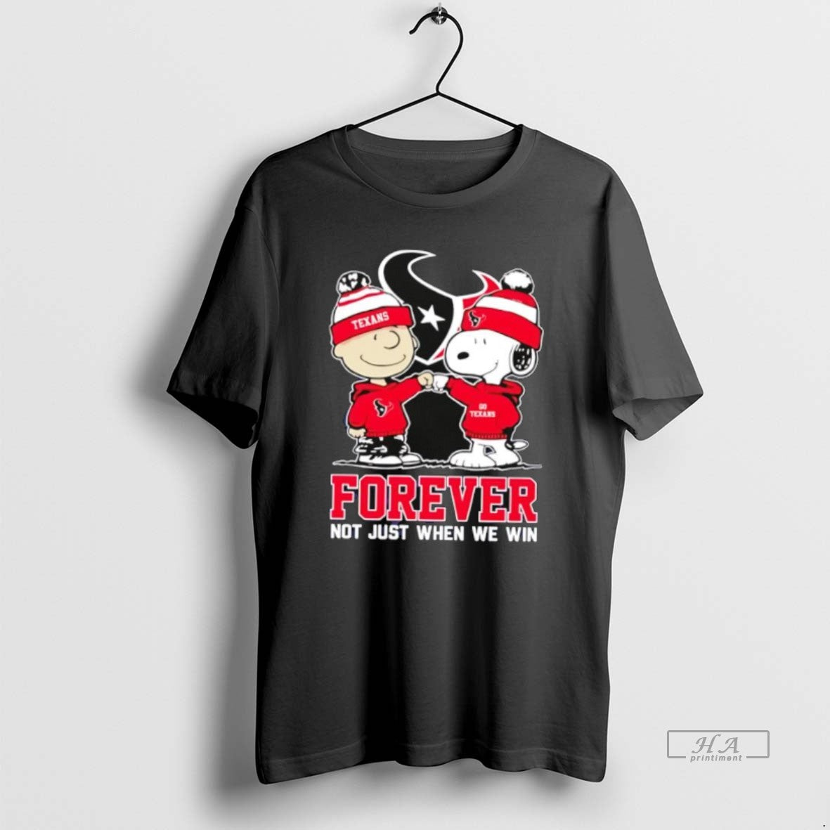 Official Houston Texans Charlie Brown And Snoopy Forever Not Just When We Win