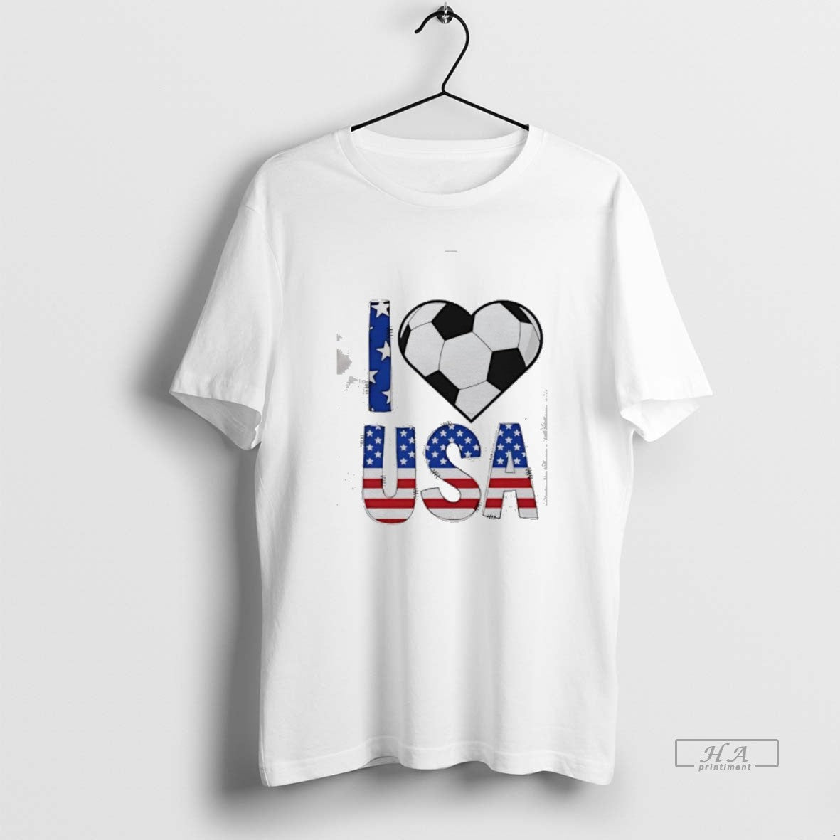 Official I Love Usa Soccer Usa Flag