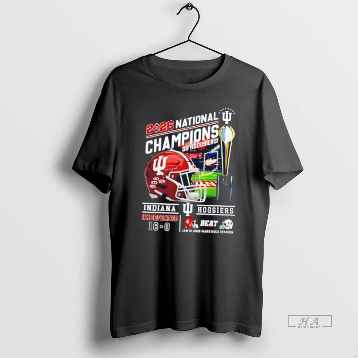 Official Indiana 2026 National Champions Undefeated Beat Graphic