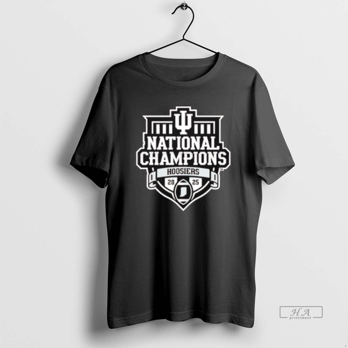 Official Indiana Football National Champions 2025 Shield Logo