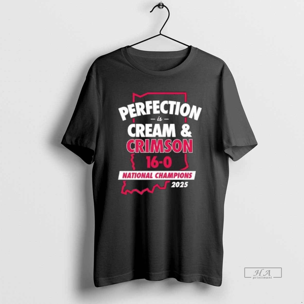 Official Indiana Hoorise 2025 Perfection Is Cream And Crimson National Champions