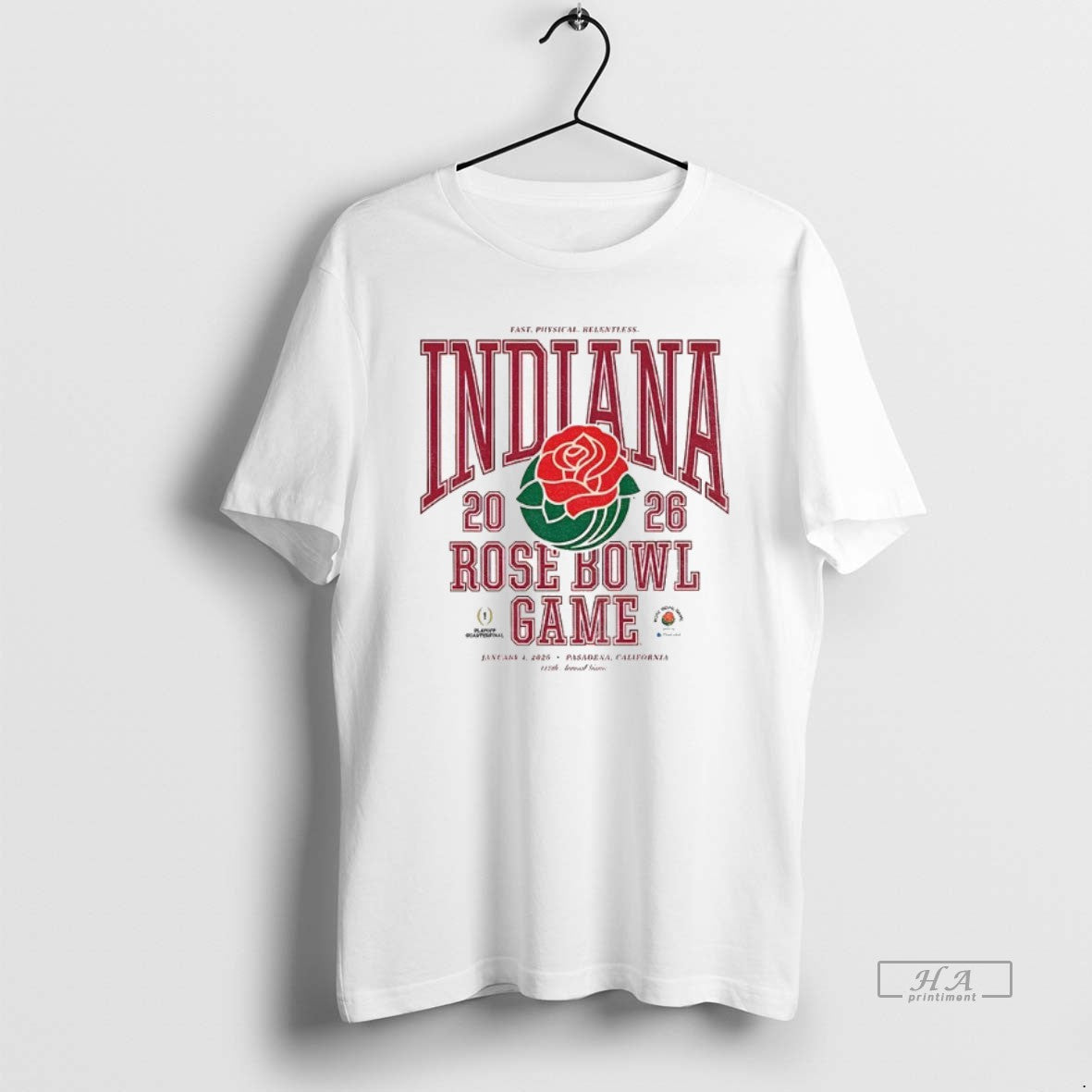 Official Indiana Hoosiers Football Rose Bowl Game Playoff Quarterfinal January 1 2026
