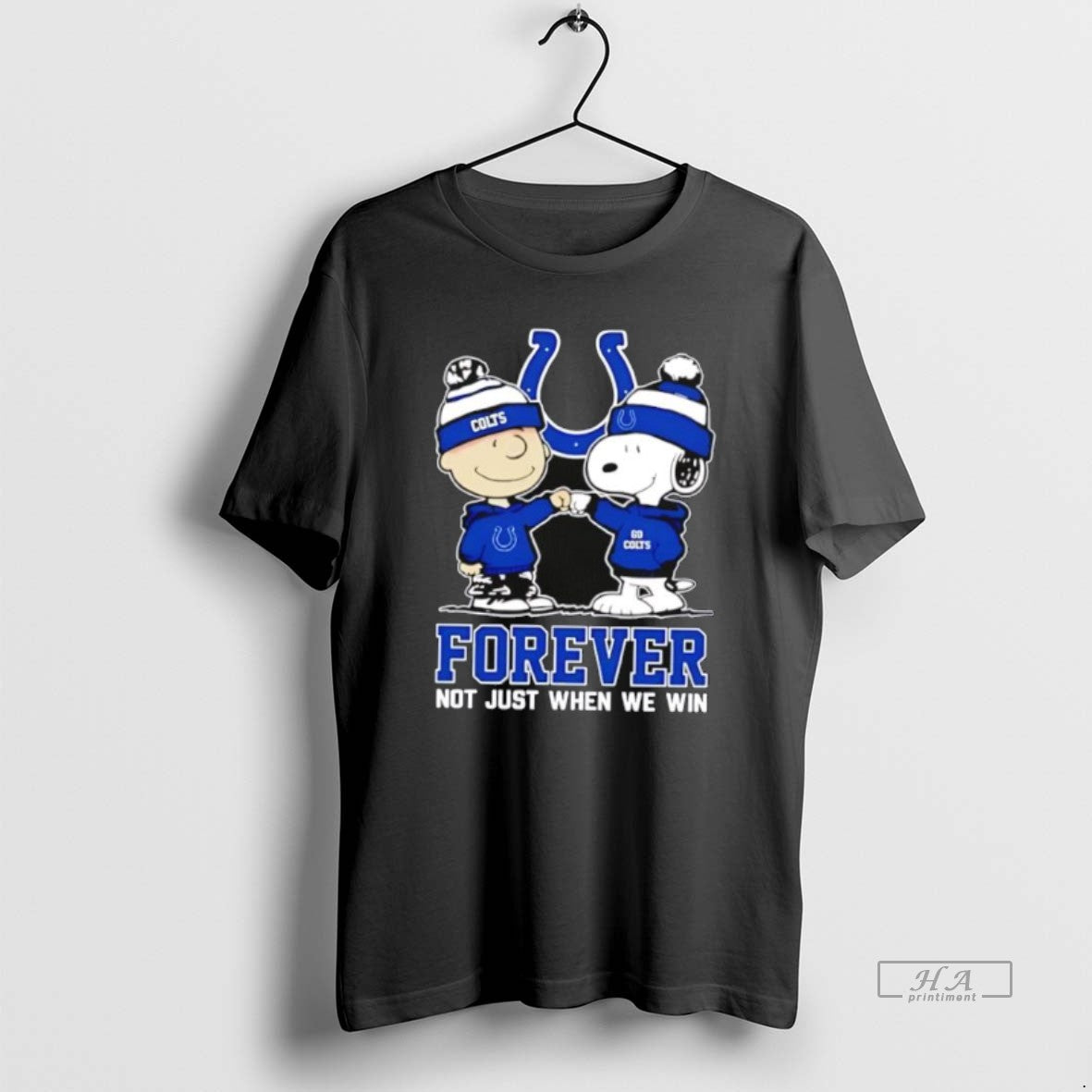 Official Indianapolis Colts Charlie Brown And Snoopy Forever Not Just When We Win