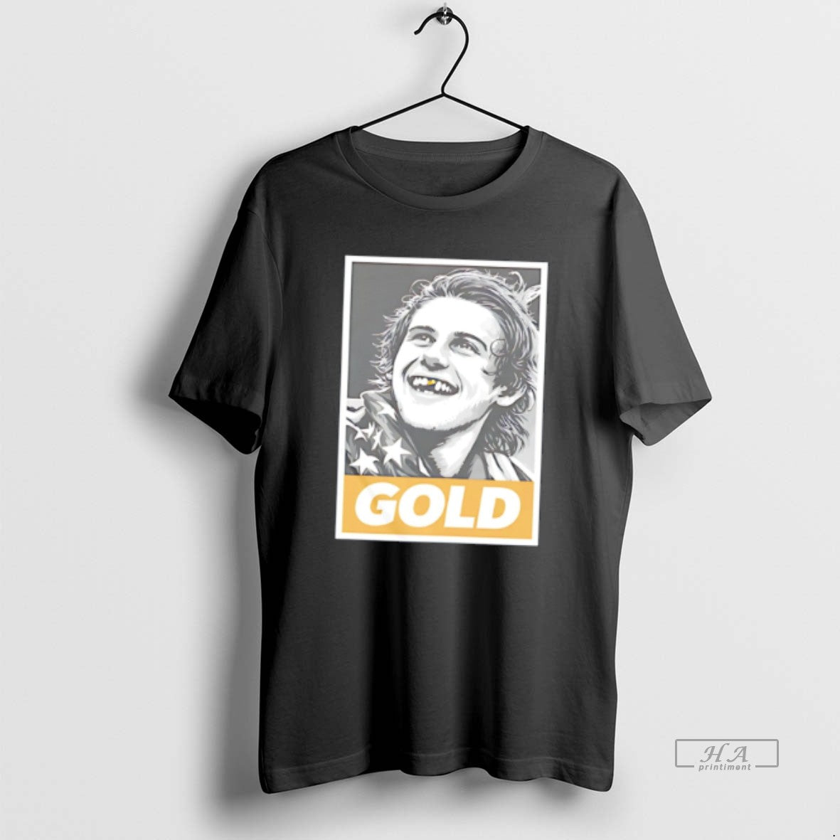 Official Jack Hughes Olympic Legend Golden Toothless Graphic Tee