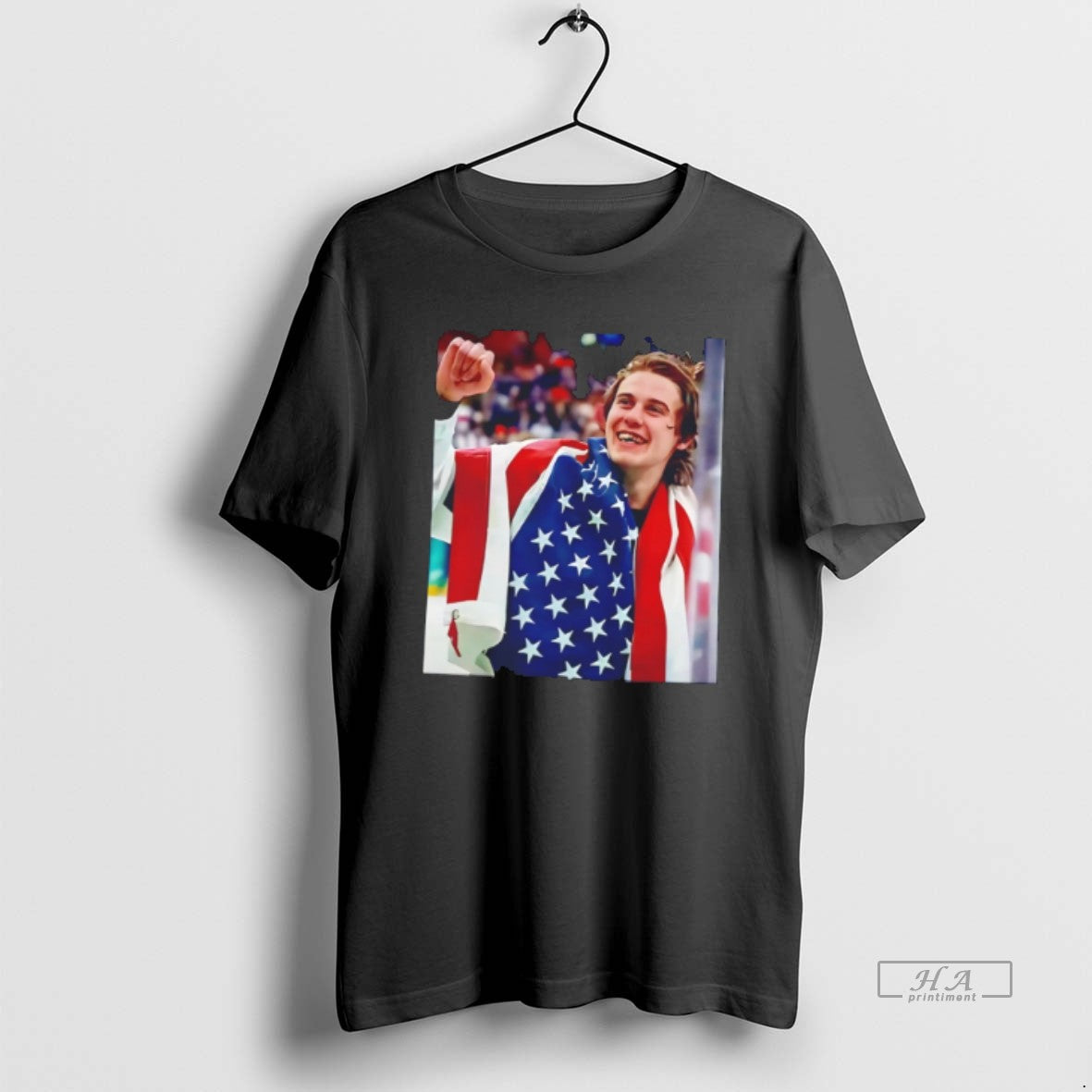 Official Jack Hughes Teeth Usa Hockey 2026 Winter Olympics Tee