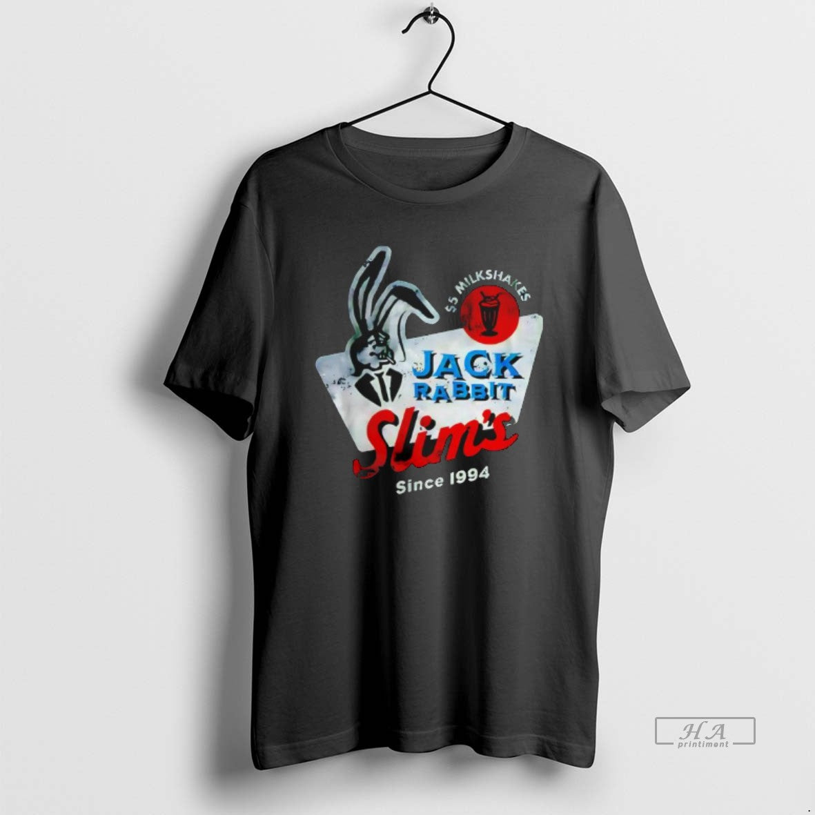 Official Jack Rabbit Slims Pulp Fiction Milkshake Restaurant Since 1994 Graphic