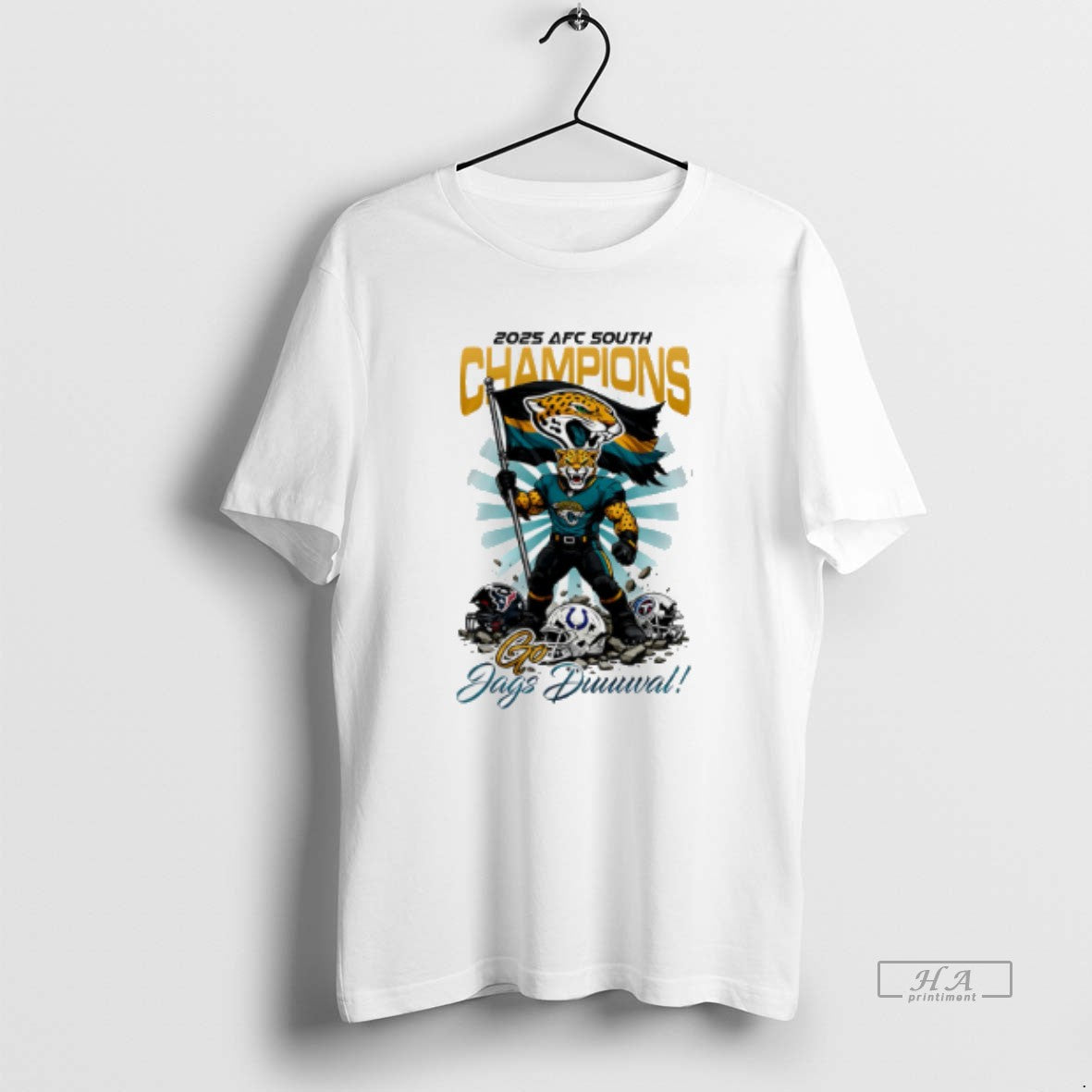 Official Jacksonville Jaguars Afc South Champions Super Bowl 2025 Mascot