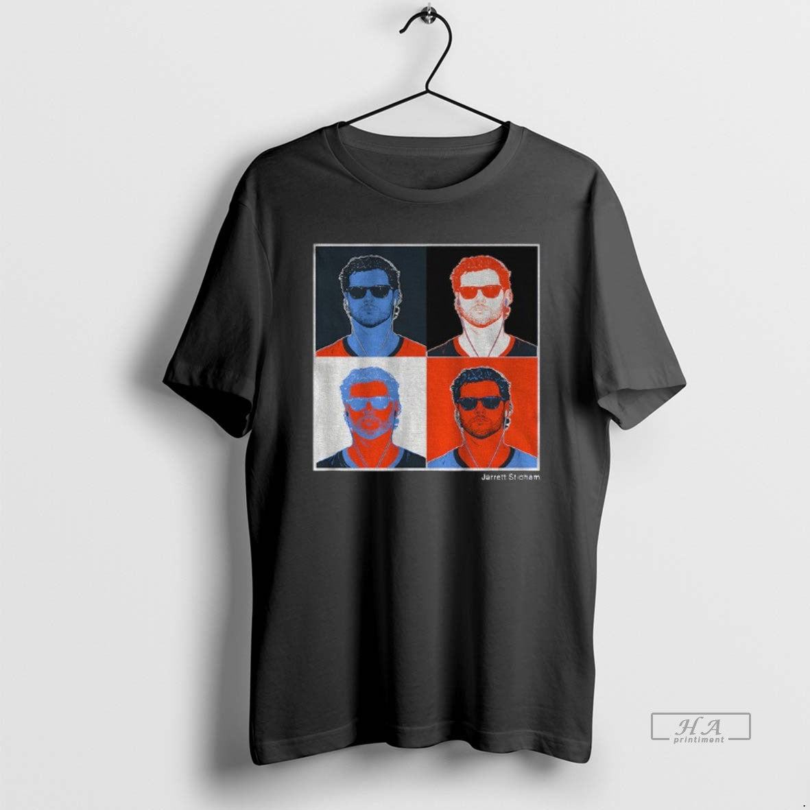 Official Jarrett Stidham Pop Art Denver Broncos Football Player Graphic