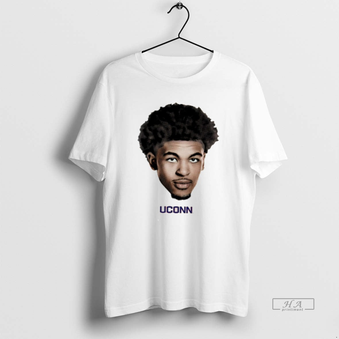 Official Jaylin Stewart Uconn Huskies Big Head Tee