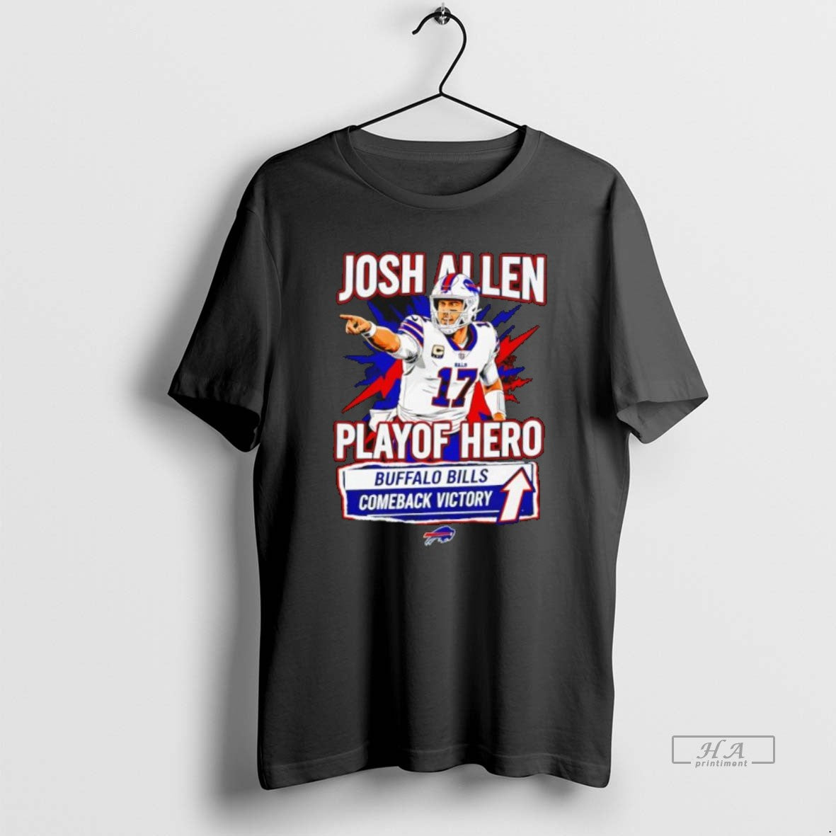 Official Josh Allen Playoff Hero Buffalo Bills Comeback Victory