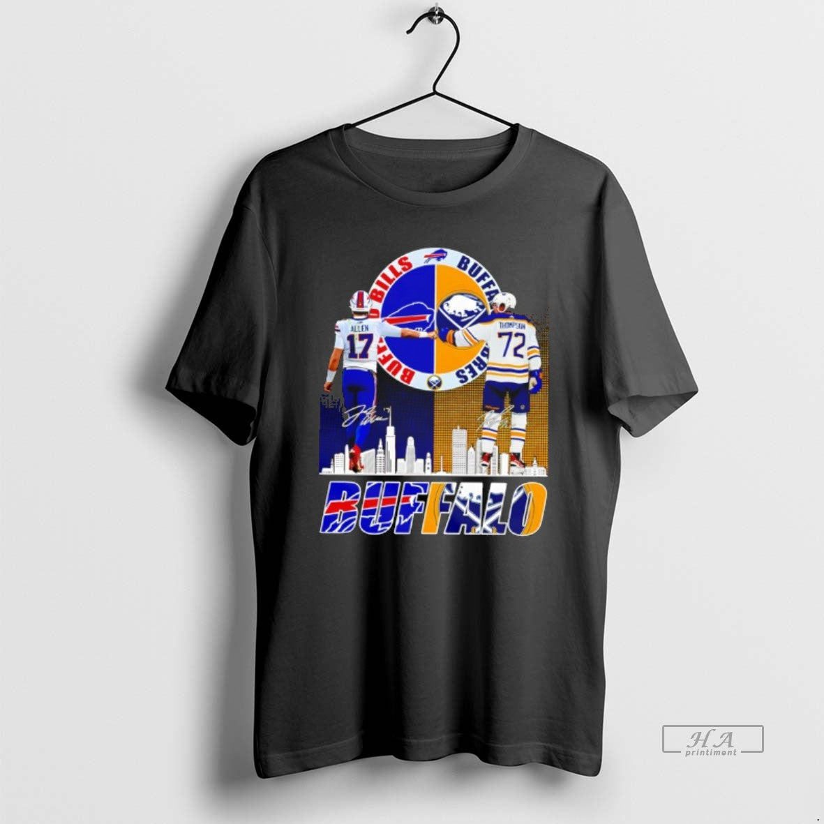 Official Josh Allen And Tage Thompson Buffalo Bills And Buffalo Sabres Collab