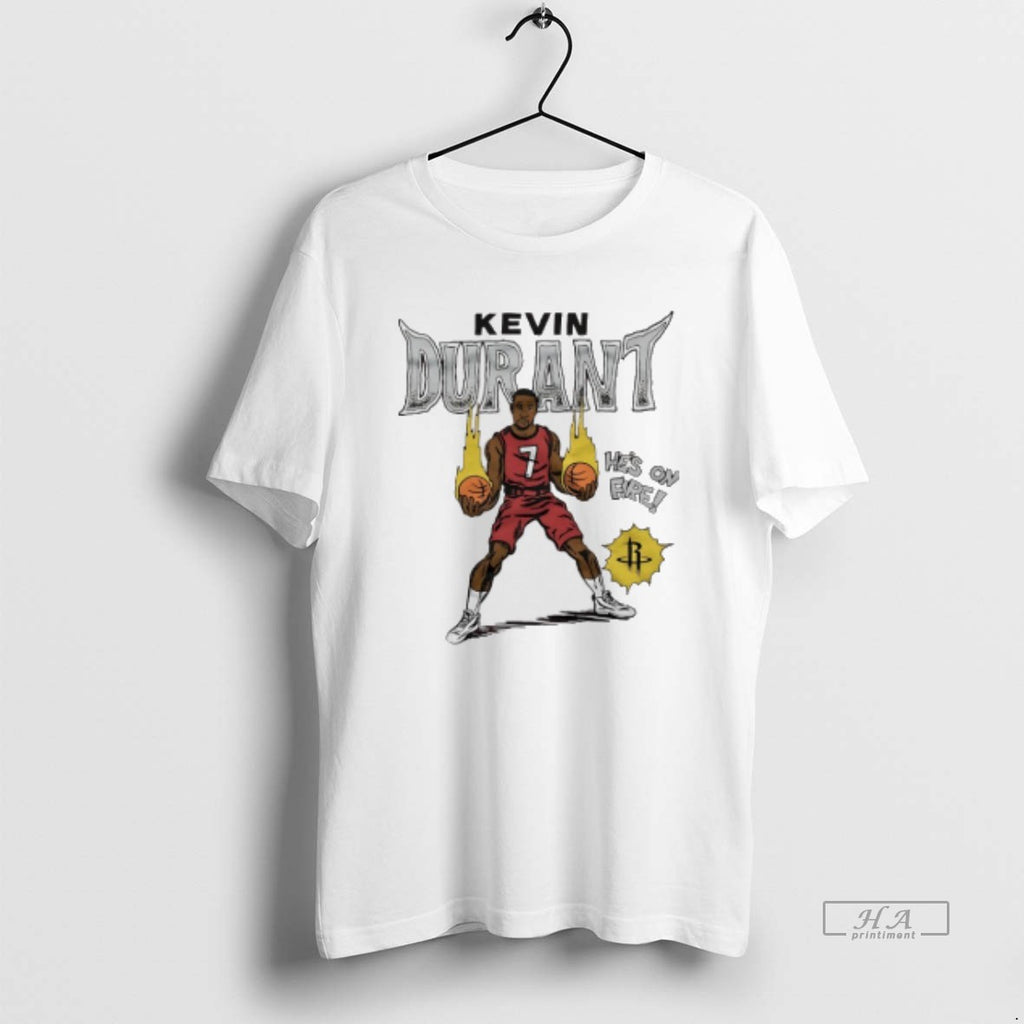Official Kevin Durant Hes On Fire Houston Rockets Comic