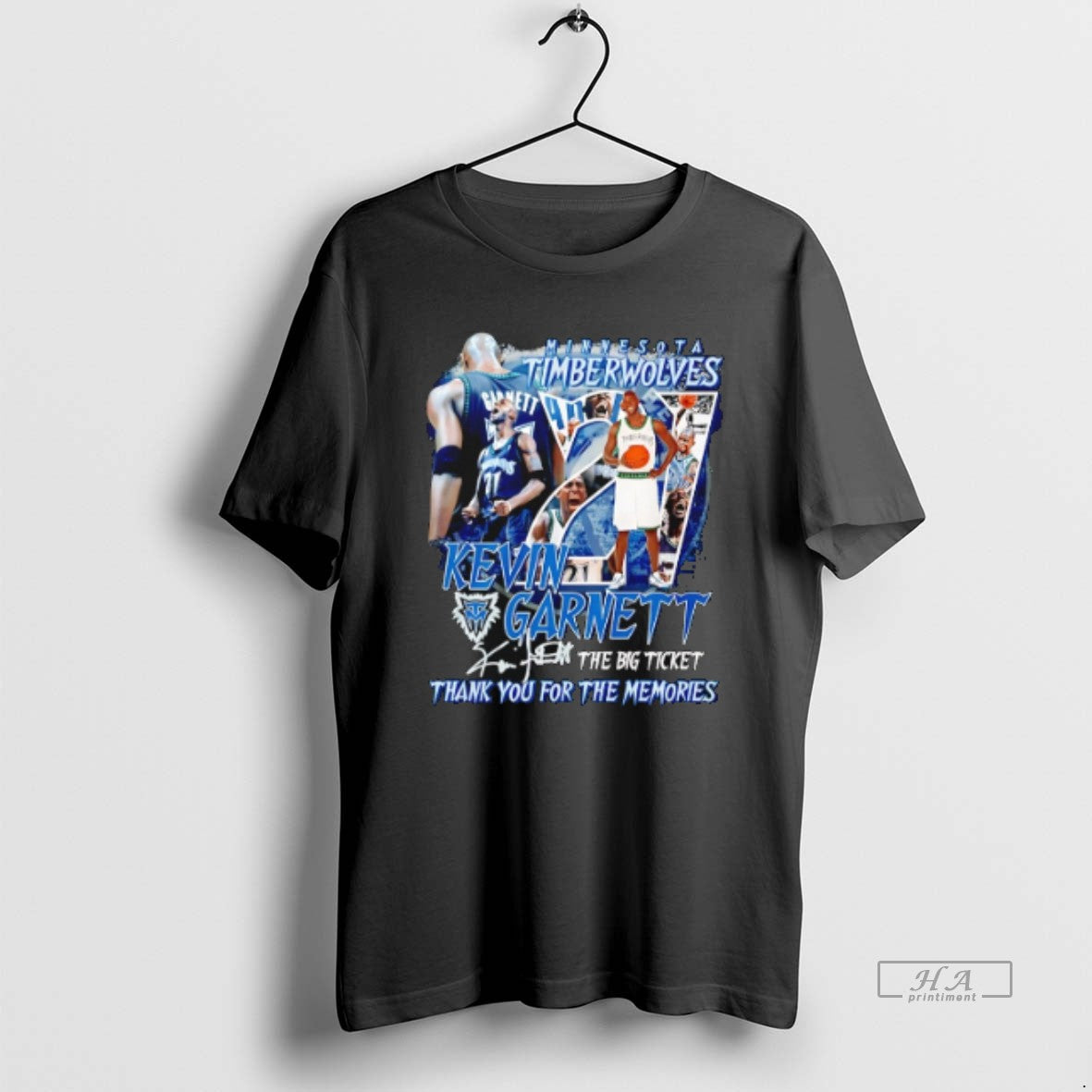 Official Kevin Garnett Minnesota Timberwolves The Big Ticket Thank You For The Memories
