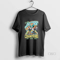 Official Lets Go Jacksonville Jaguars 2025 Afc South Champions Mascot Defeat