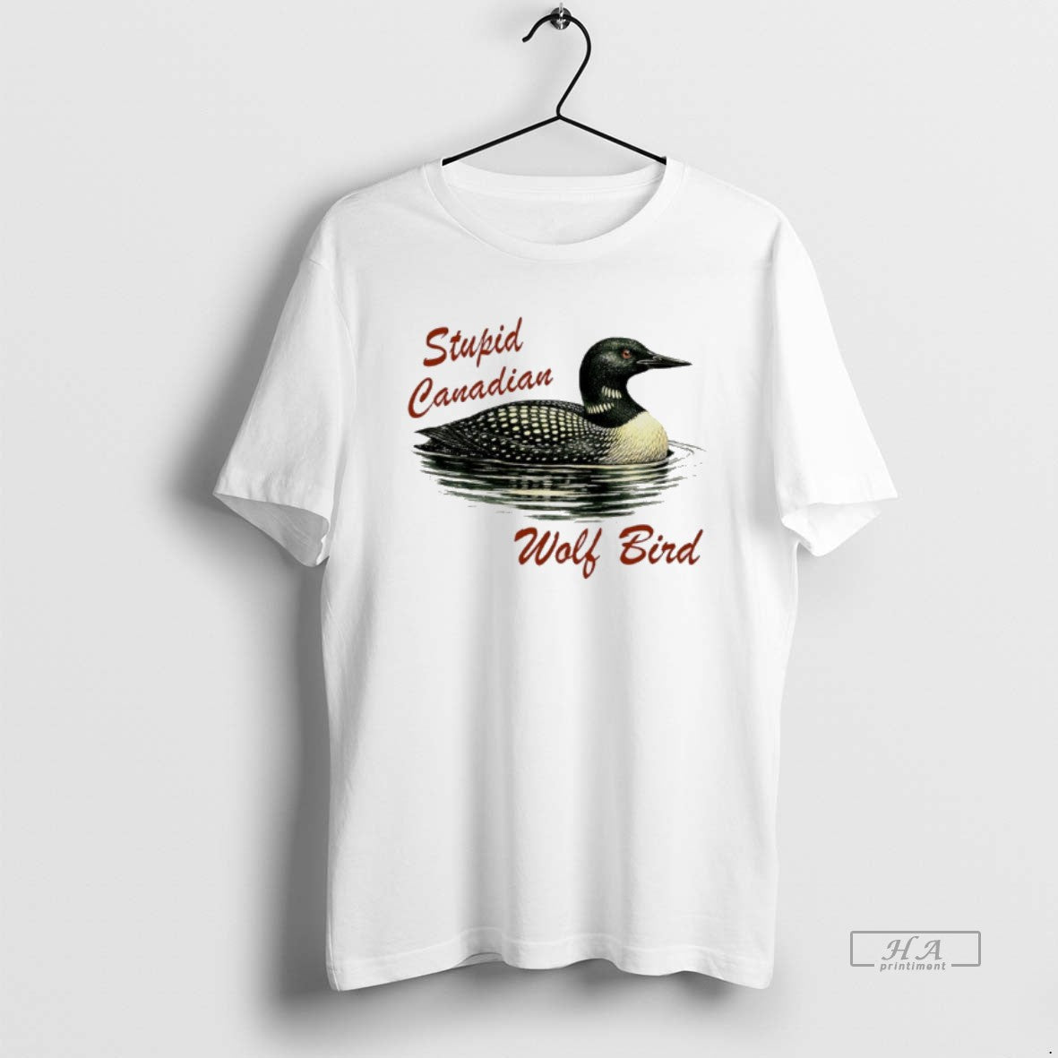 Official Loon Stupid Canadian Wolf Bird