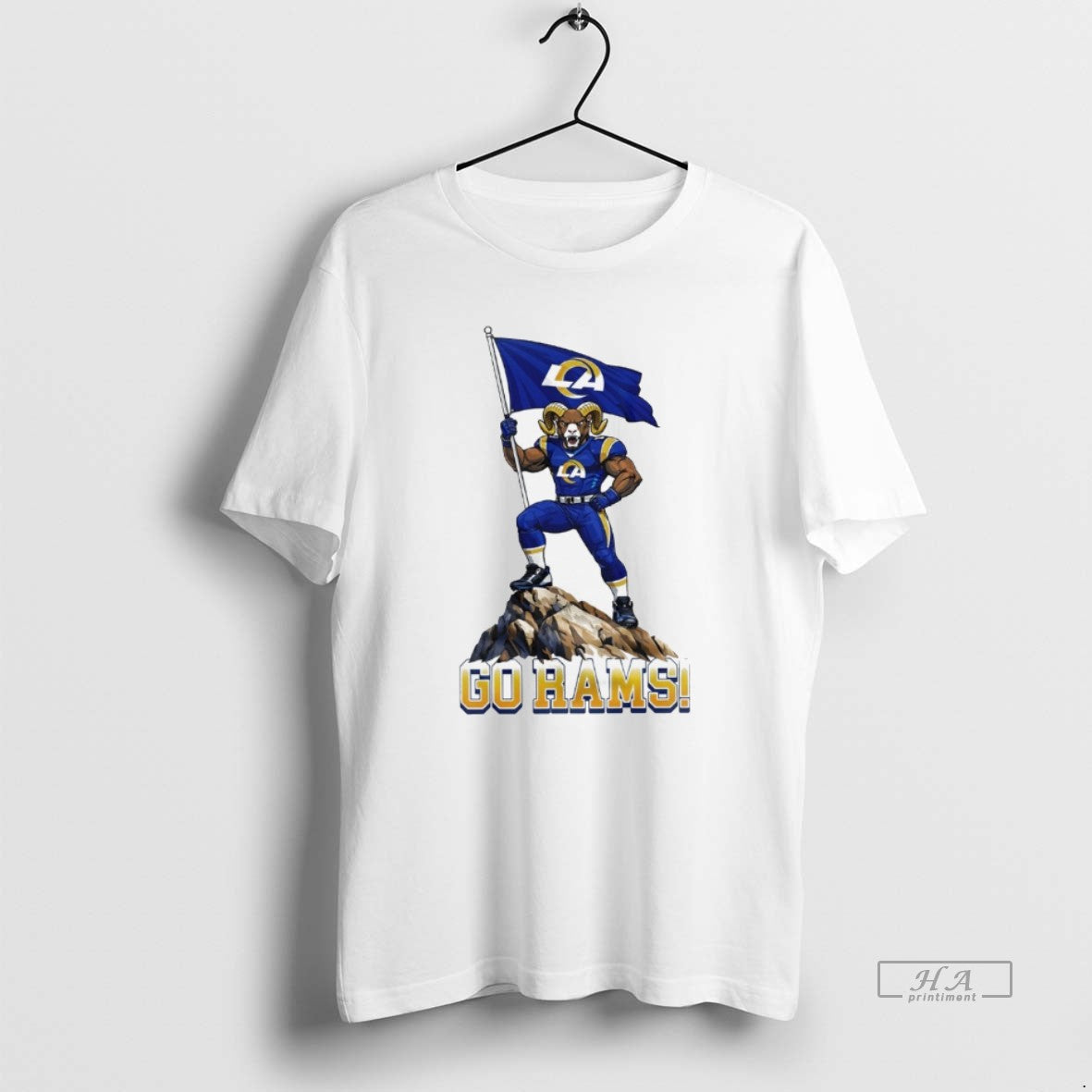 Official Los Angeles Rams Mascot Flag Go Rams 2026