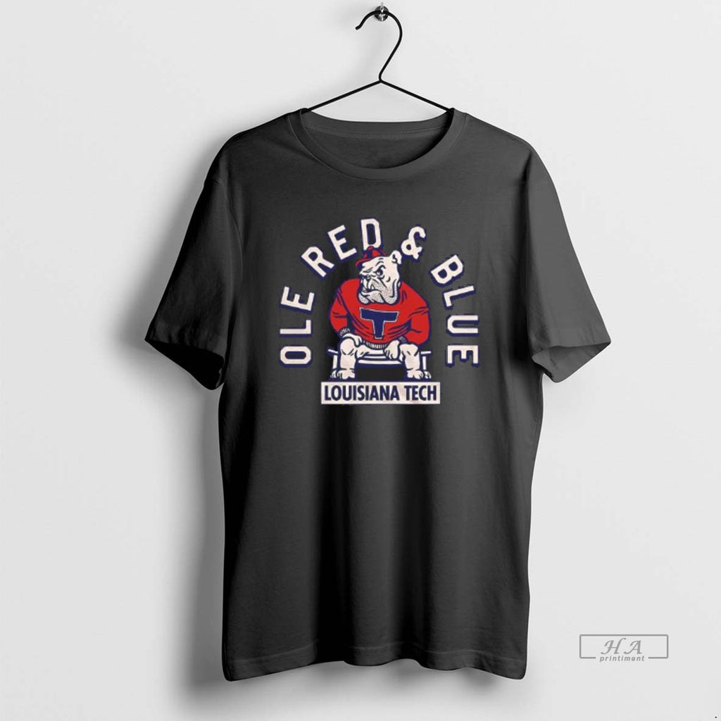 Official Louisiana Tech Ole Red And Blue Mascot