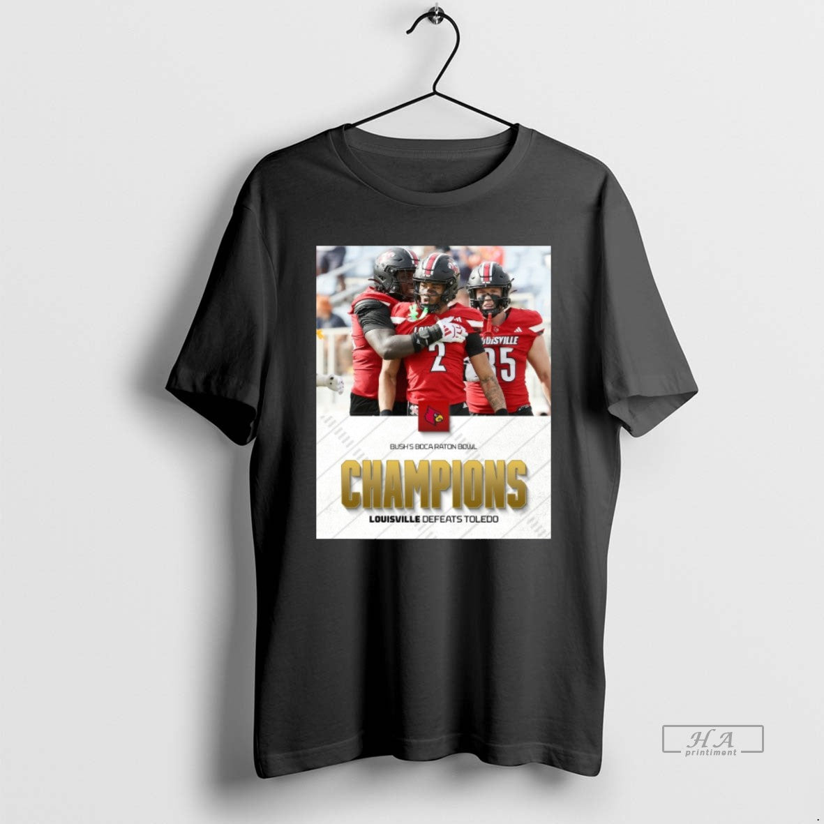 Official Louisville Cardinals Defeated Toledo Rockets 2025 Bushs Boca Raton Bowl Champions