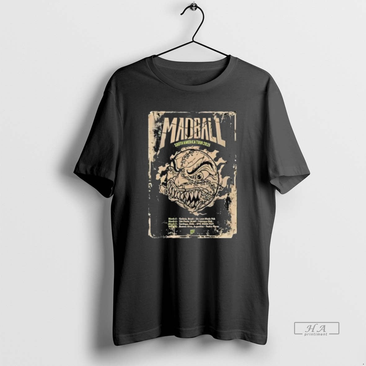 Official Madball South America Tour 2026 Vintage