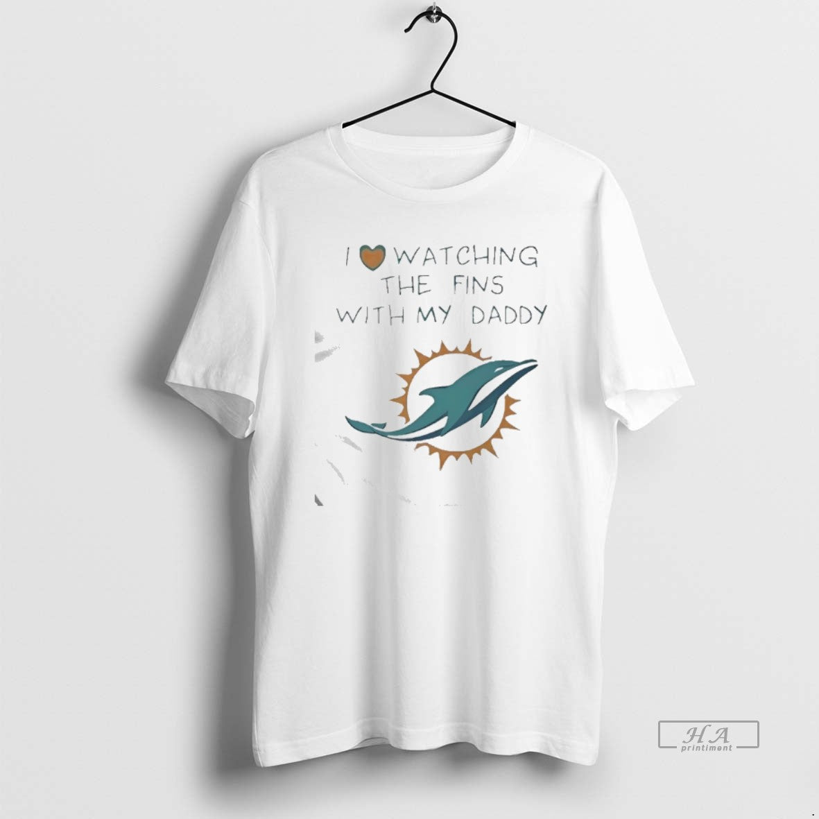 Official Miami Dolphins Love I Watching Fins With Daddy Baby