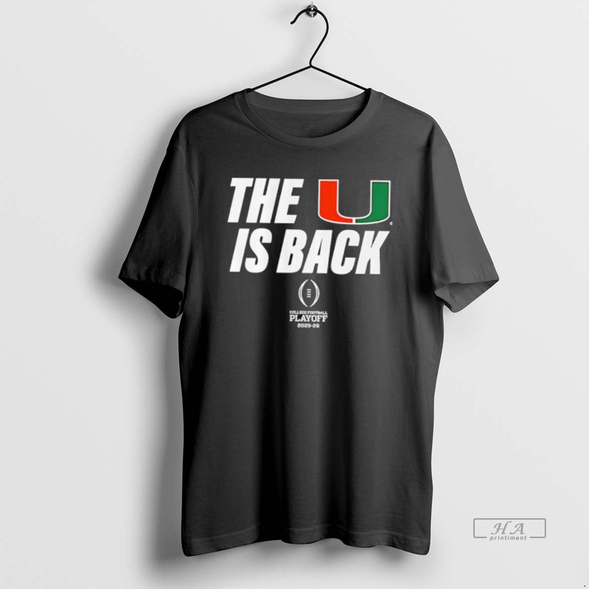 Official Miami Football Cfp The U Is Back Playoff 2025 26