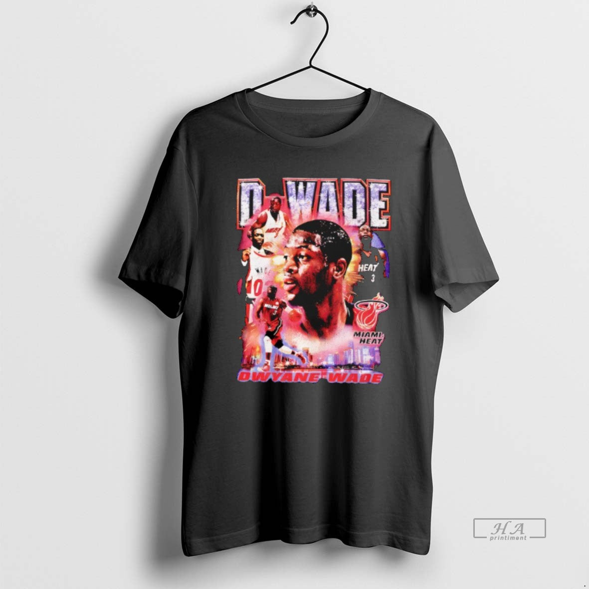 Official Miami Heat Mitchell Ness Vintage Hype Miami Heat Dwyane Wade