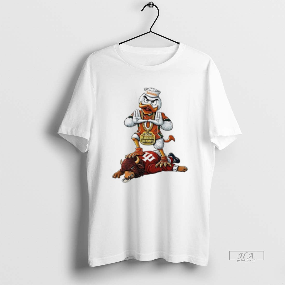 Official Miami Hurricanes 2026 National Champions Beat Indiana Hoosiers Mascot