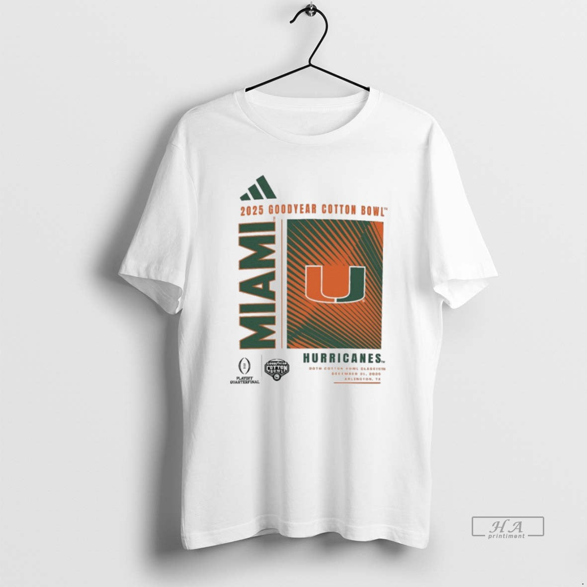 Official Miami Hurricanes Football 2025 College Football Playoffs Cotton Bowl